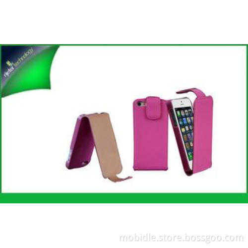 Vertical Protective PU Leather Case For Iphone 5 / Iphone 5